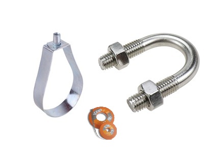 GRAMPAS U BOLT PERAS  CINTA PERFORADA